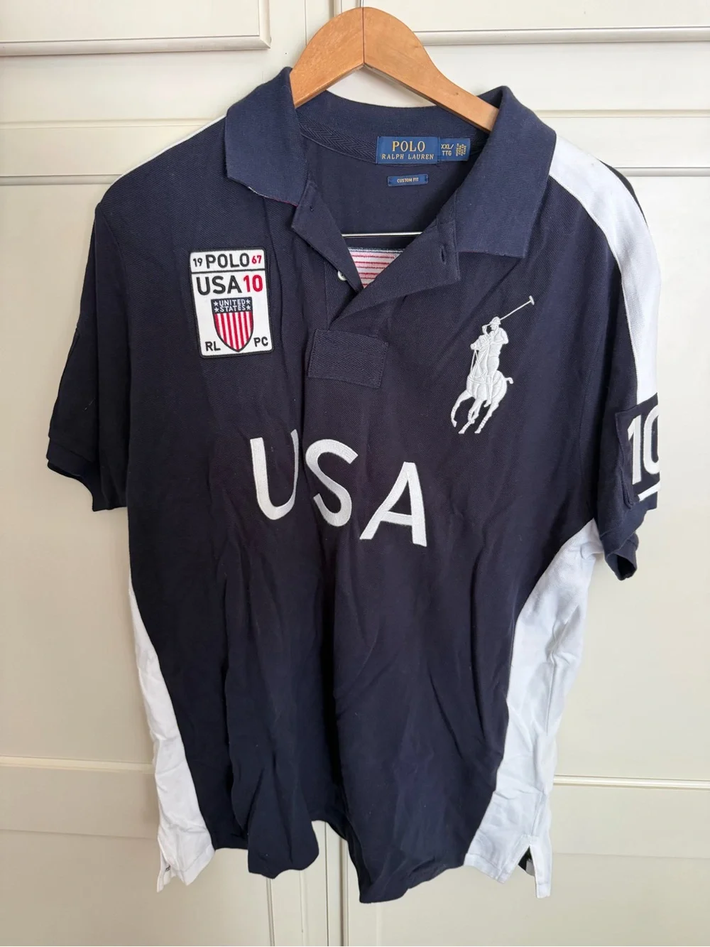 RARE-VINTAGE POLO RALPH LAUREN-2010 POLO TEAM FLAG/HUGE PONY-EMBROIDERED